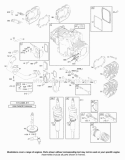 Cams Crankcase Cover Crankshaft Cylinder Head Pistons Valves Diagram and Parts List for 422707-1213-01  Briggs and Stratton Engine